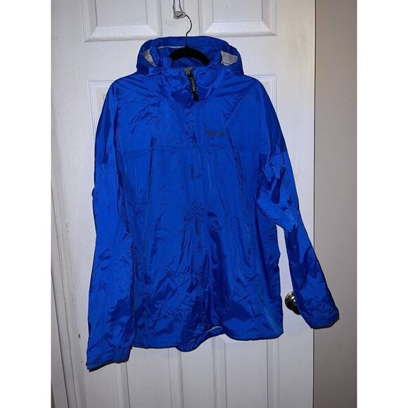 MARMOT Precip Eco Mens Hooded Full Zipper Windbreaker Jacket Sz XL - Picture 3 of 16